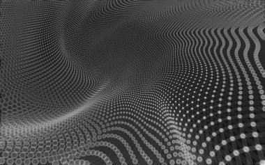 Çokgen alanı düşük Poli koyu arka plan, 3d render