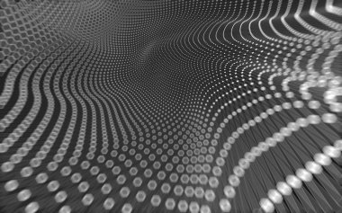 Çokgen alanı düşük Poli koyu arka plan, 3d render