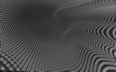 Çokgen alanı düşük Poli koyu arka plan, 3d render