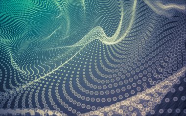 Çokgen alanı düşük Poli koyu arka plan, 3d render