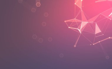 Çokgen alanı düşük Poli koyu arka plan, 3d render