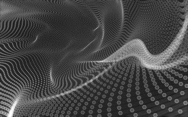 Çokgen alanı düşük Poli koyu arka plan, 3d render