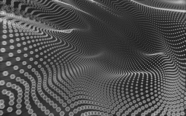 Çokgen alanı düşük Poli koyu arka plan, 3d render