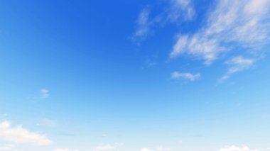 Bulutlu gökyüzü mavi arka plan, 3d çizim