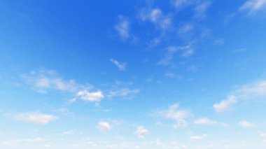 Bulutlu gökyüzü mavi arka plan, 3d çizim