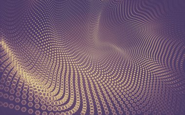 Çokgen alanı düşük Poli koyu arka plan, 3d render