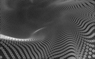 Çokgen alanı düşük Poli koyu arka plan, 3d render