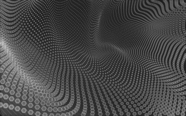 Çokgen alanı düşük Poli koyu arka plan, 3d render