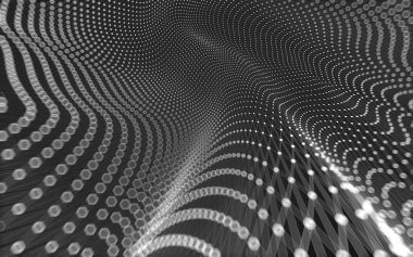 Çokgen alanı düşük Poli koyu arka plan, 3d render