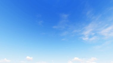 Bulutlu gökyüzü mavi arka plan, 3d çizim