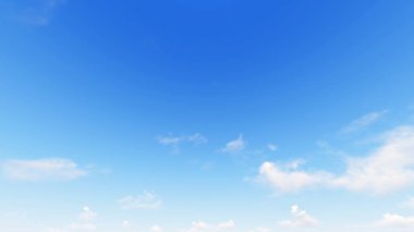 Bulutlu gökyüzü mavi arka plan, 3d çizim