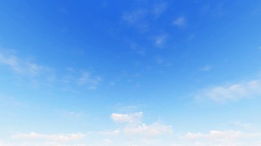 Bulutlu gökyüzü mavi arka plan, 3d çizim