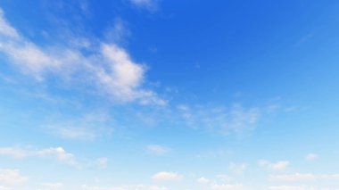 Bulutlu gökyüzü mavi arka plan, 3d çizim