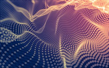 Çokgen alanı düşük Poli koyu arka plan, 3d render