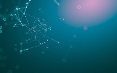 Çokgen alanı düşük Poli koyu arka plan, 3d render