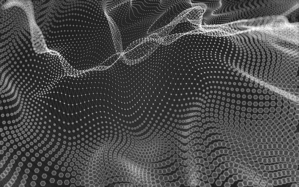 Çokgen alanı düşük Poli koyu arka plan, 3d render