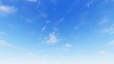 Bulutlu gökyüzü mavi arka plan, 3d çizim