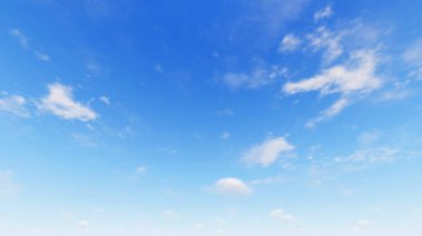 Bulutlu gökyüzü mavi arka plan, 3d çizim
