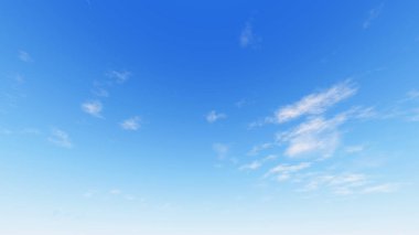 Bulutlu gökyüzü mavi arka plan, 3d çizim