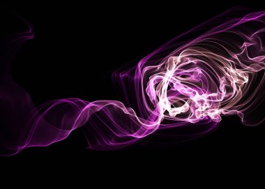 Bir parlayan ile koyu arka plan soyut dalgalar