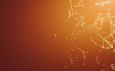 Çokgen alanı düşük Poli koyu arka plan, 3d render