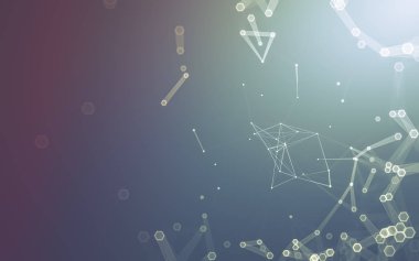 Çokgen alanı düşük Poli koyu arka plan, 3d render