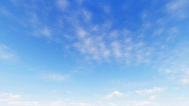 Bulutlu gökyüzü mavi arka plan, 3d çizim