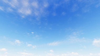 Bulutlu gökyüzü mavi arka plan, 3d çizim