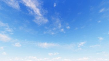 Bulutlu gökyüzü mavi arka plan, 3d çizim