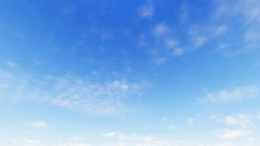 Bulutlu gökyüzü mavi arka plan, 3d çizim