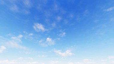 Bulutlu gökyüzü mavi arka plan, 3d çizim