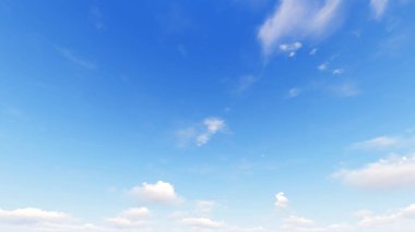 Bulutlu gökyüzü mavi arka plan, 3d çizim