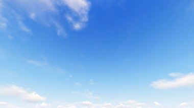 Bulutlu gökyüzü mavi arka plan, 3d çizim