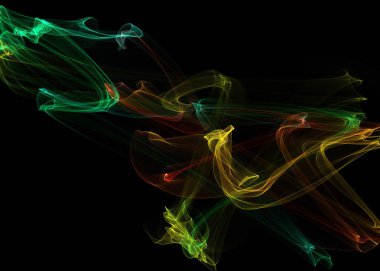 Bir parlayan ile koyu arka plan soyut dalgalar