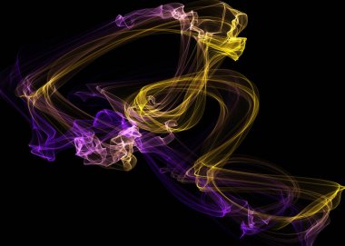 Bir parlayan ile koyu arka plan soyut dalgalar