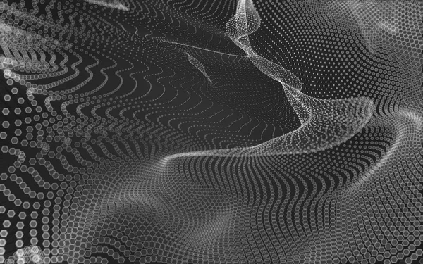 Çokgen alanı düşük Poli koyu arka plan, 3d render