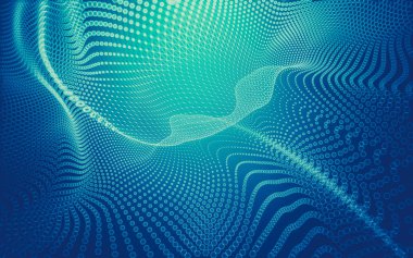 Çokgen alanı düşük Poli koyu arka plan, 3d render