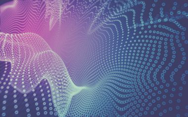 Çokgen alanı düşük Poli koyu arka plan, 3d render