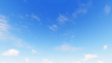 Bulutlu gökyüzü mavi arka plan, 3d çizim