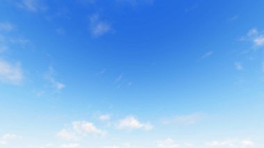 Bulutlu gökyüzü mavi arka plan, 3d çizim