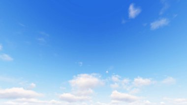 Bulutlu gökyüzü mavi arka plan, 3d çizim