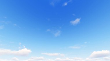 Bulutlu gökyüzü mavi arka plan, 3d çizim