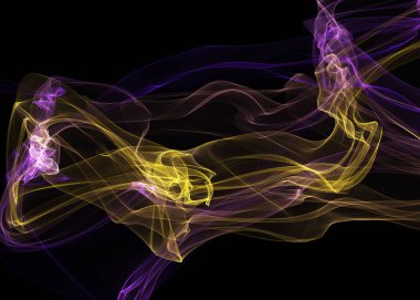 Bir parlayan ile koyu arka plan soyut dalgalar