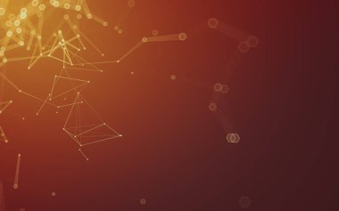 Çokgen alanı düşük Poli koyu arka plan, 3d render