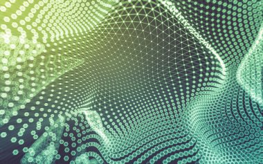 Çokgen alanı düşük Poli koyu arka plan, 3d render