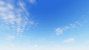 Bulutlu gökyüzü mavi arka plan, 3d çizim