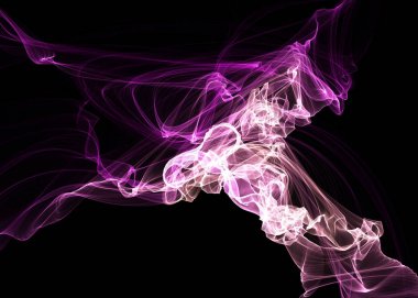 Bir parlayan ile koyu arka plan soyut dalgalar