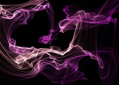 Bir parlayan ile koyu arka plan soyut dalgalar