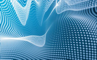 Çokgen alanı düşük Poli koyu arka plan, 3d render