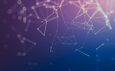 Çokgen alanı düşük Poli koyu arka plan, 3d render